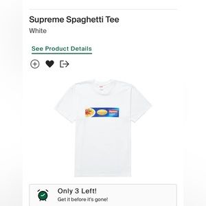 SUPREME SPAGHETTI TEE